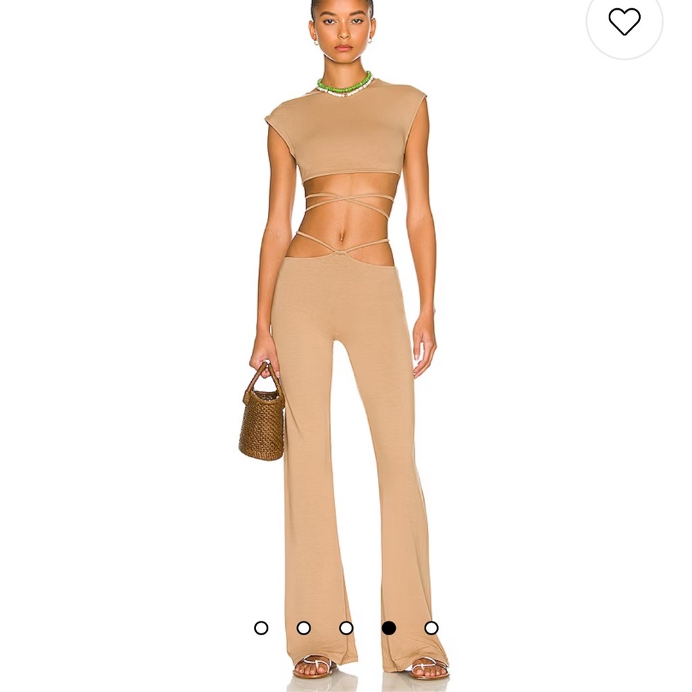 XS WHITE Indah Hale top and Jessie string pant in WHITE